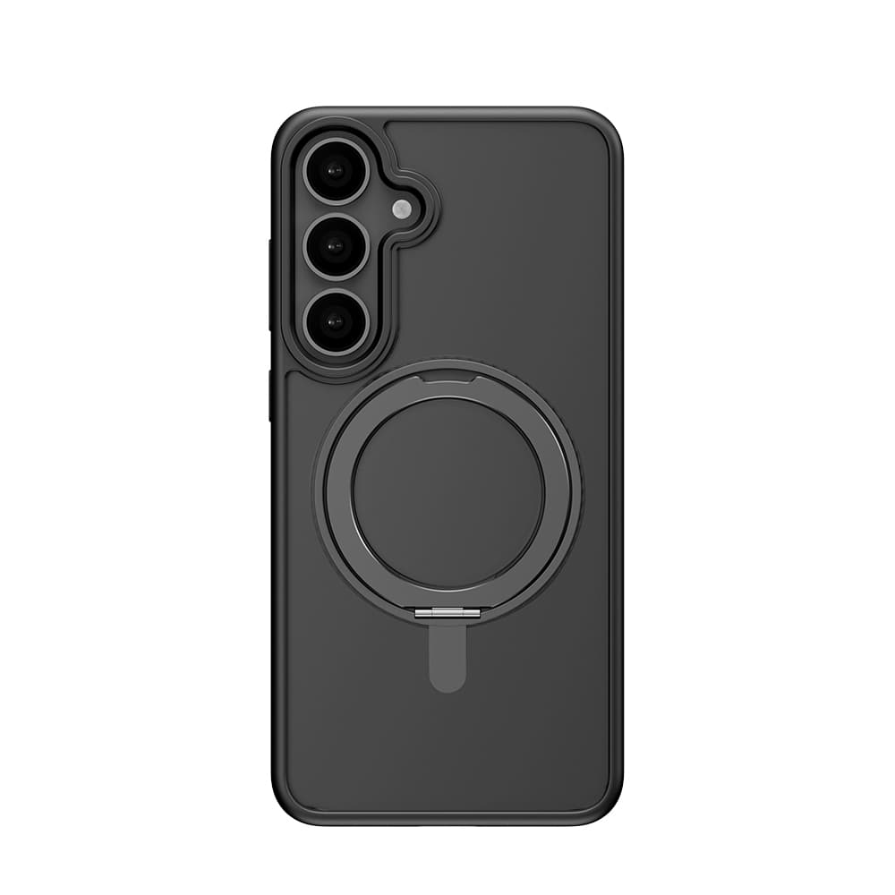 Zadní kryt Rock Rotating Stand Soft Touch Series Magnetic pro Samsung Galaxy S25 černý - náhled 1