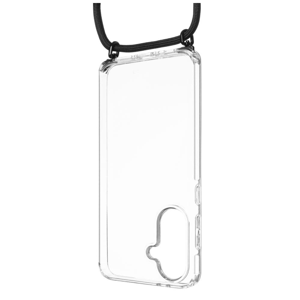 Zadní kryt FIXED Pure Neck s odnímatelnou černou šňůrkou na krk pro Samsung Galaxy A36 5G - náhled 1