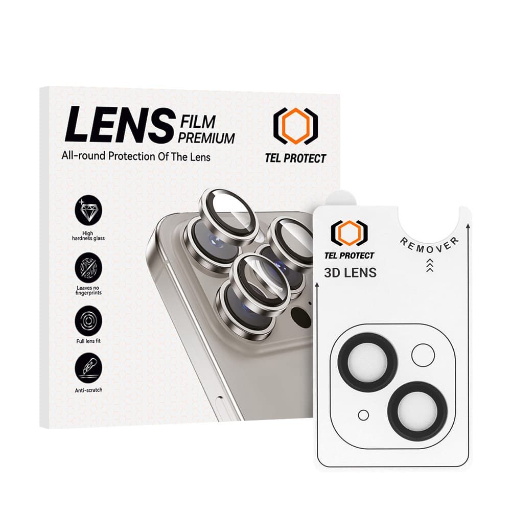 Tvrzené sklo Tel Protect 3D Lens na fotoaparát pro iPhone 13-13 Mini black (2 pcs) - náhled 1