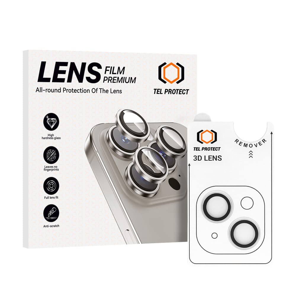 Tvrzené sklo Tel Protect 3D Lens na fotoaparát pro iPhone 13-13 Mini transparent (2 pcs) - náhled 1
