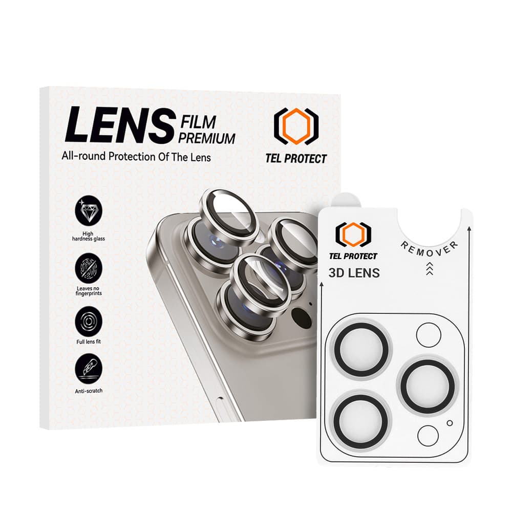 Tvrzené sklo Tel Protect 3D Lens na fotoaparát pro iPhone 13 Pro-13 Pro Max transparent (3 pcs) - náhled 1