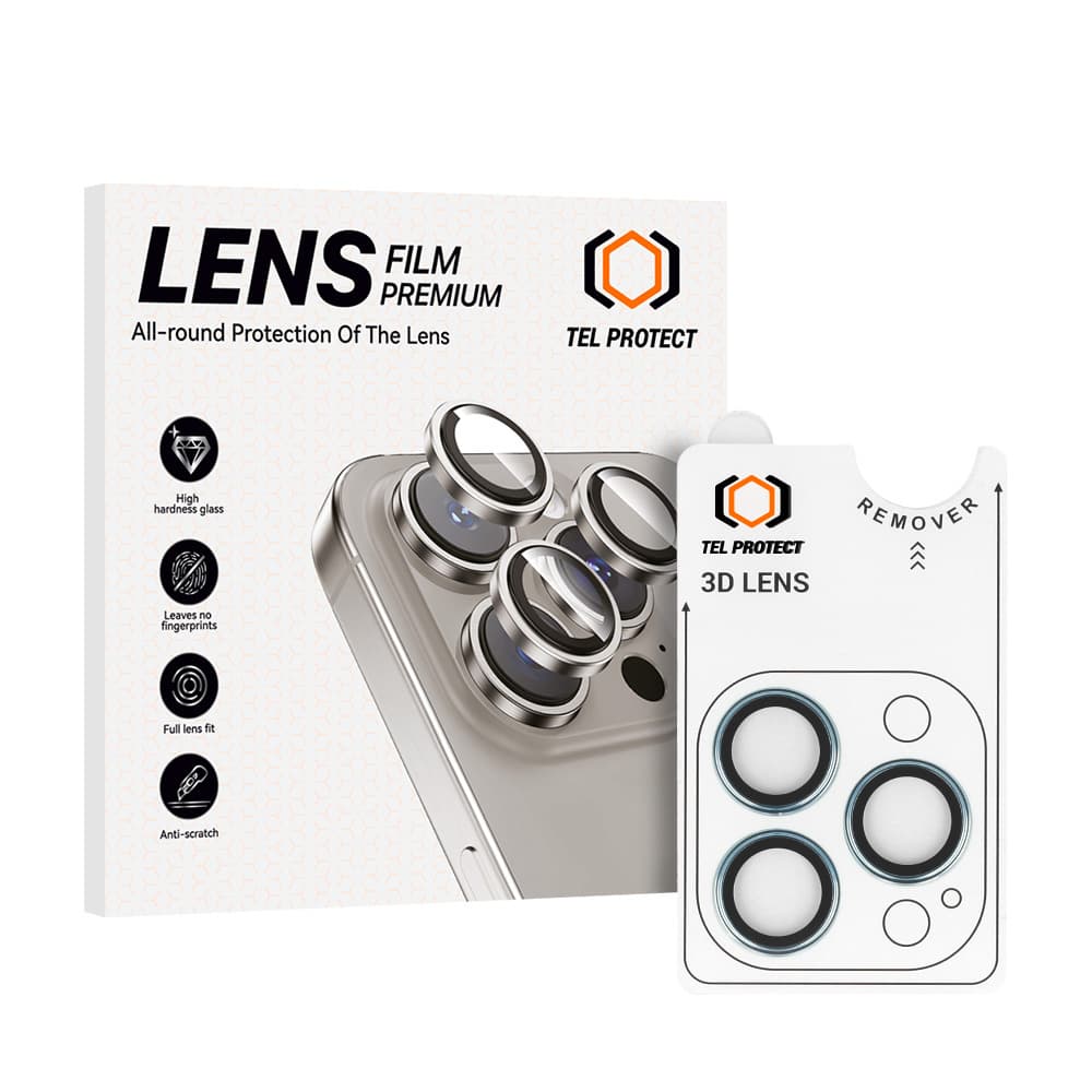Tvrzené sklo Tel Protect 3D Lens na fotoaparát pro iPhone 13 Pro-13 Pro Max blue - náhled 1