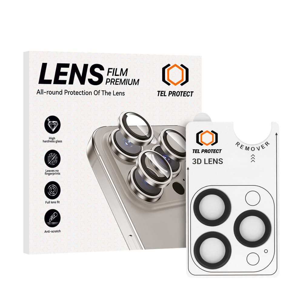 Tvrzené sklo Tel Protect 3D Lens na fotoaparát pro iPhone 14 Pro-14 Pro Max black - náhled 1