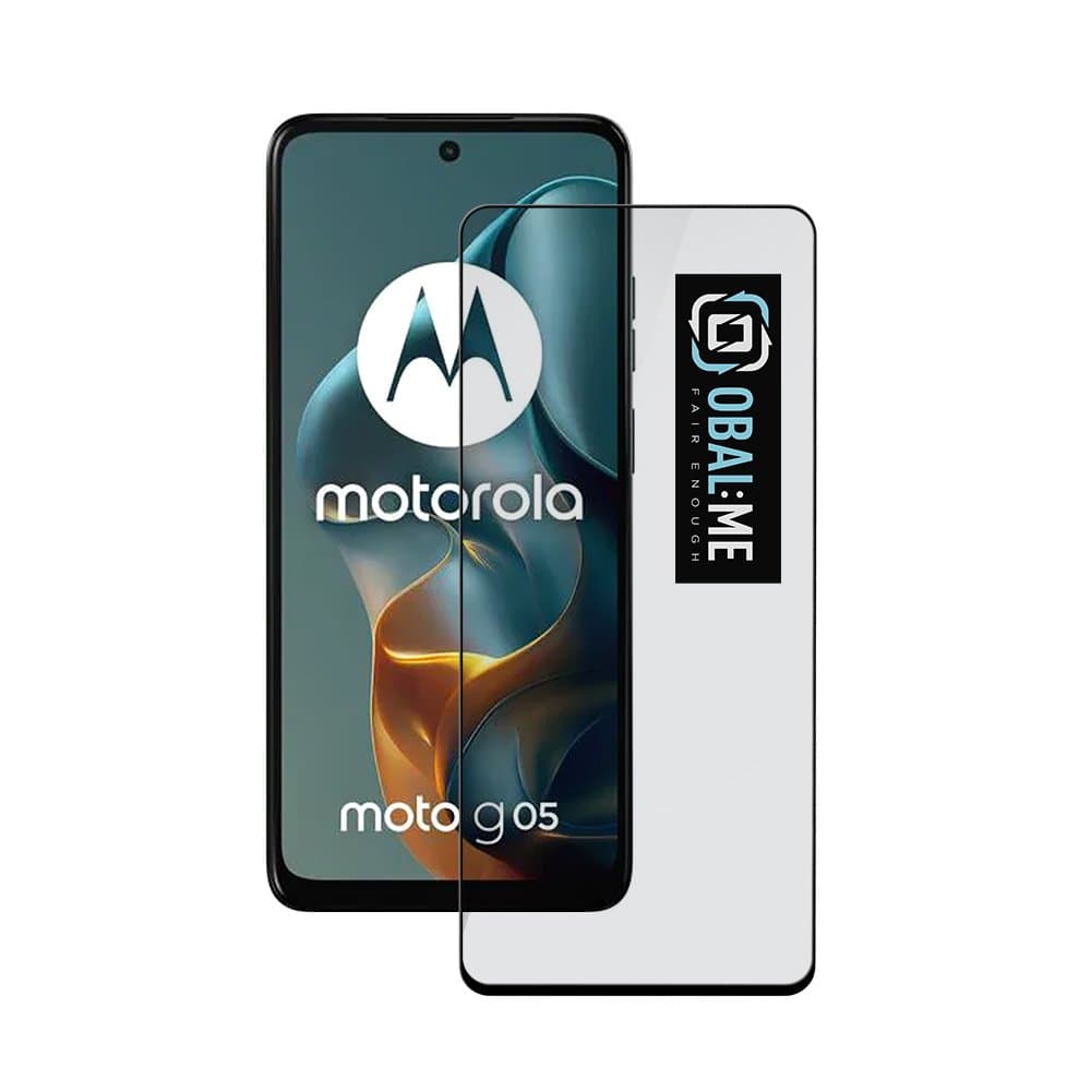 Tvrzené sklo OBAL:ME 5D pro Motorola G05-E15 Black - náhled 1
