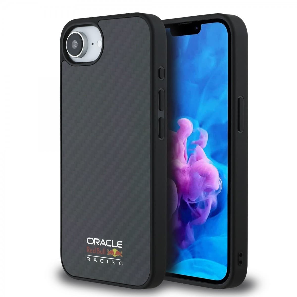 Zadní kryt Red Bull Carbon Shiny Logo MagSafe pro iPhone 16e Black - náhled 1