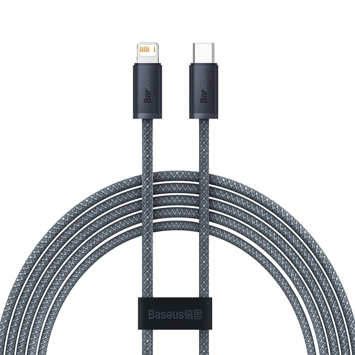 Datový kabel Baseus Dynamic Series Fast Charging USB-C - Lightning 20W 2m Slate Gray - náhled 1