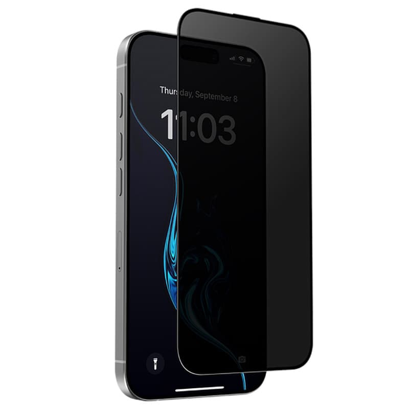 Benks tvrzené sklo Ultra Shield Privacy (FK66) pro iPhone 16 Pro Max černé - náhled 1