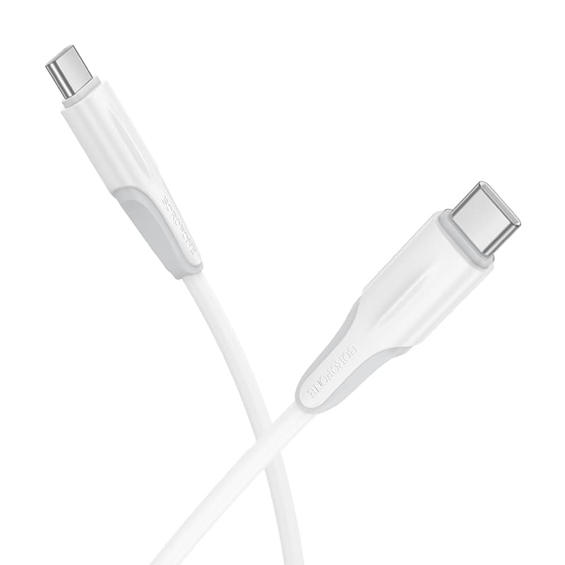 Datový kabel Borofone BX119 New USB-C - USB-C PD 60W 1m white - náhled 1