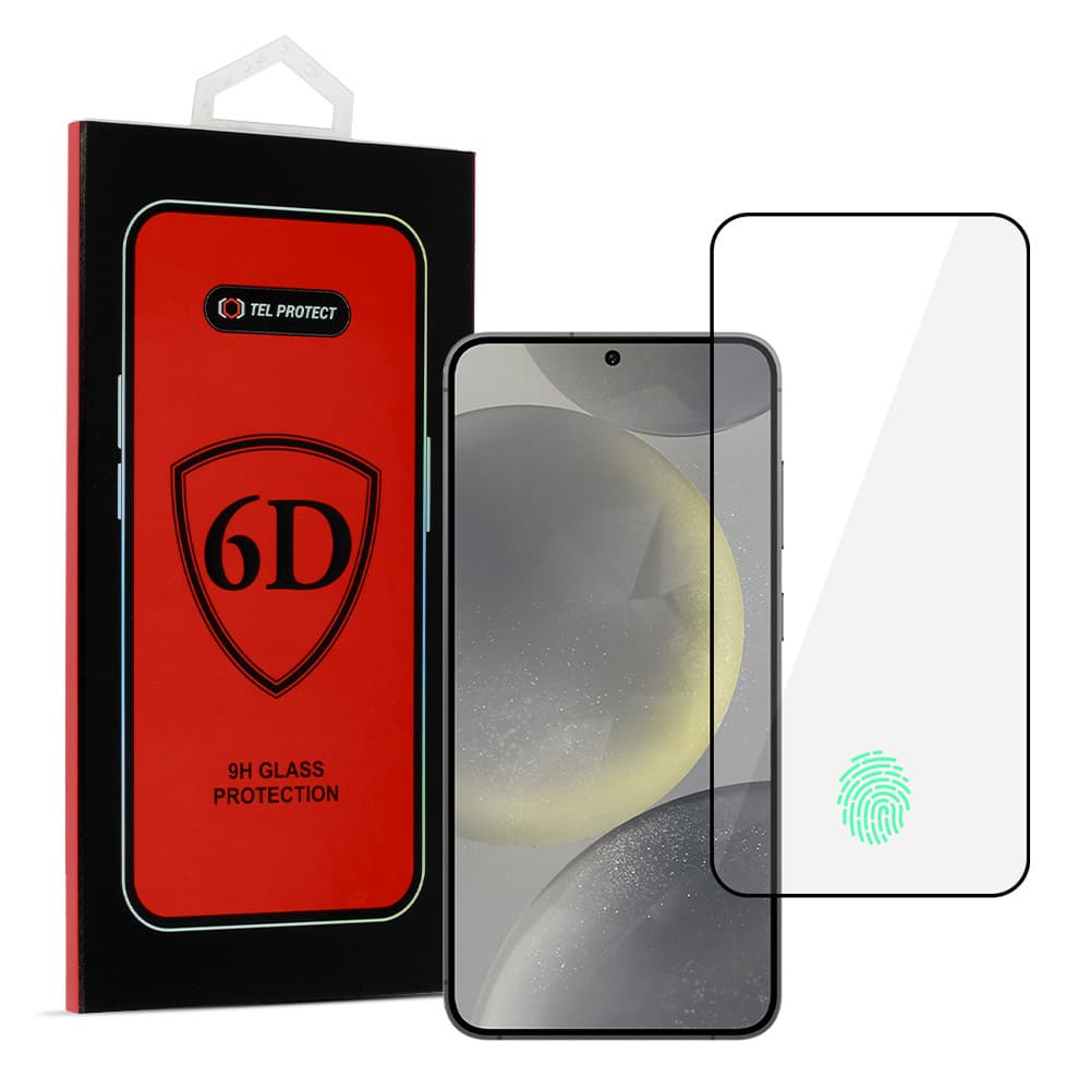 Tvrzené sklo Tel Protect Full Glue 6D pro SAMSUNG GALAXY S25 EDGE BLACK - náhled 1