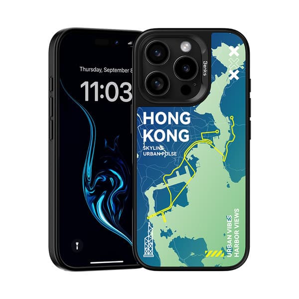 Zadní kryt Benks Dynamic City Hong Kong pro iPhone 16 Pro - náhled 1