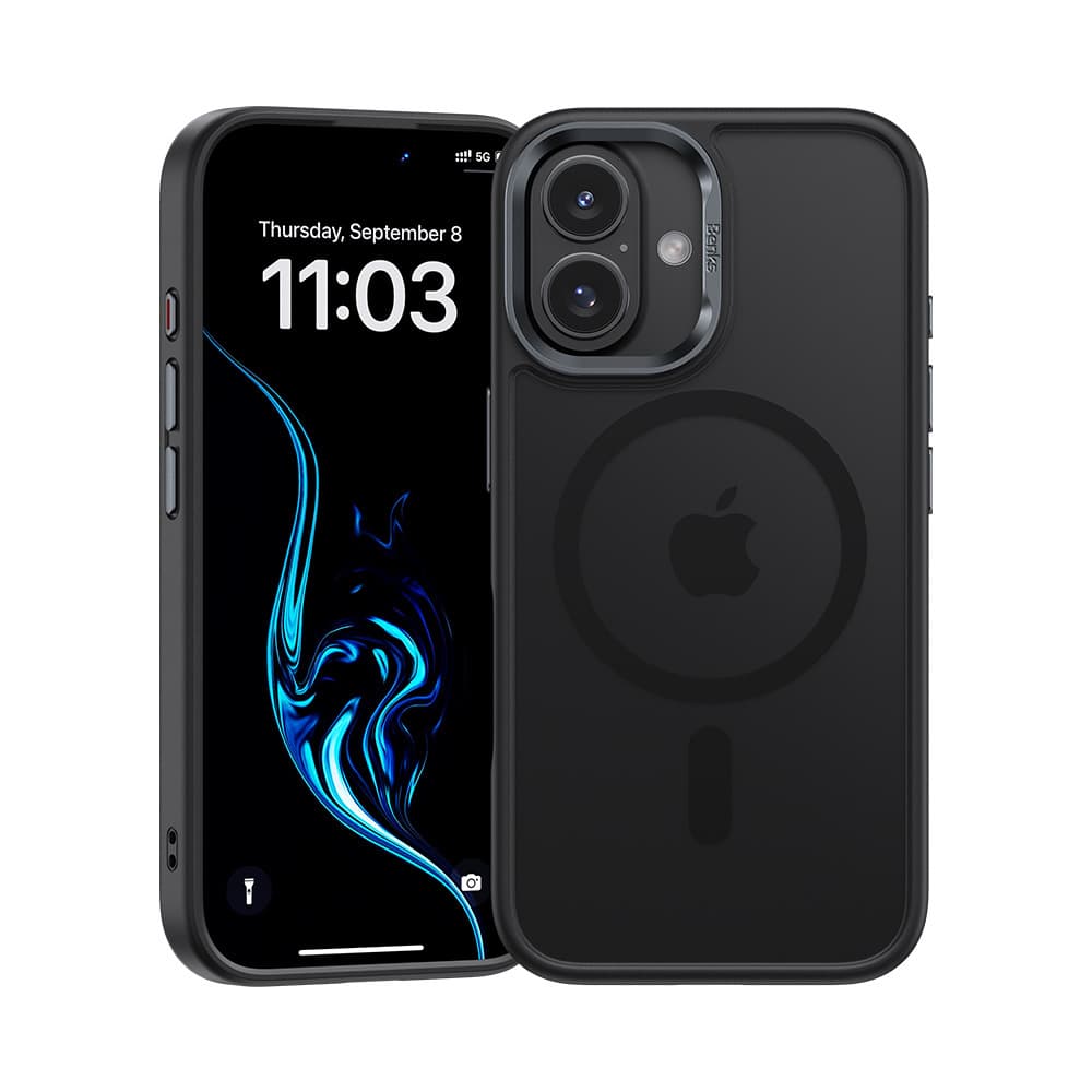 Zadní kryt Benks Magnetic Mist Metal Frame pro iPhone 16 Plus black - náhled 1