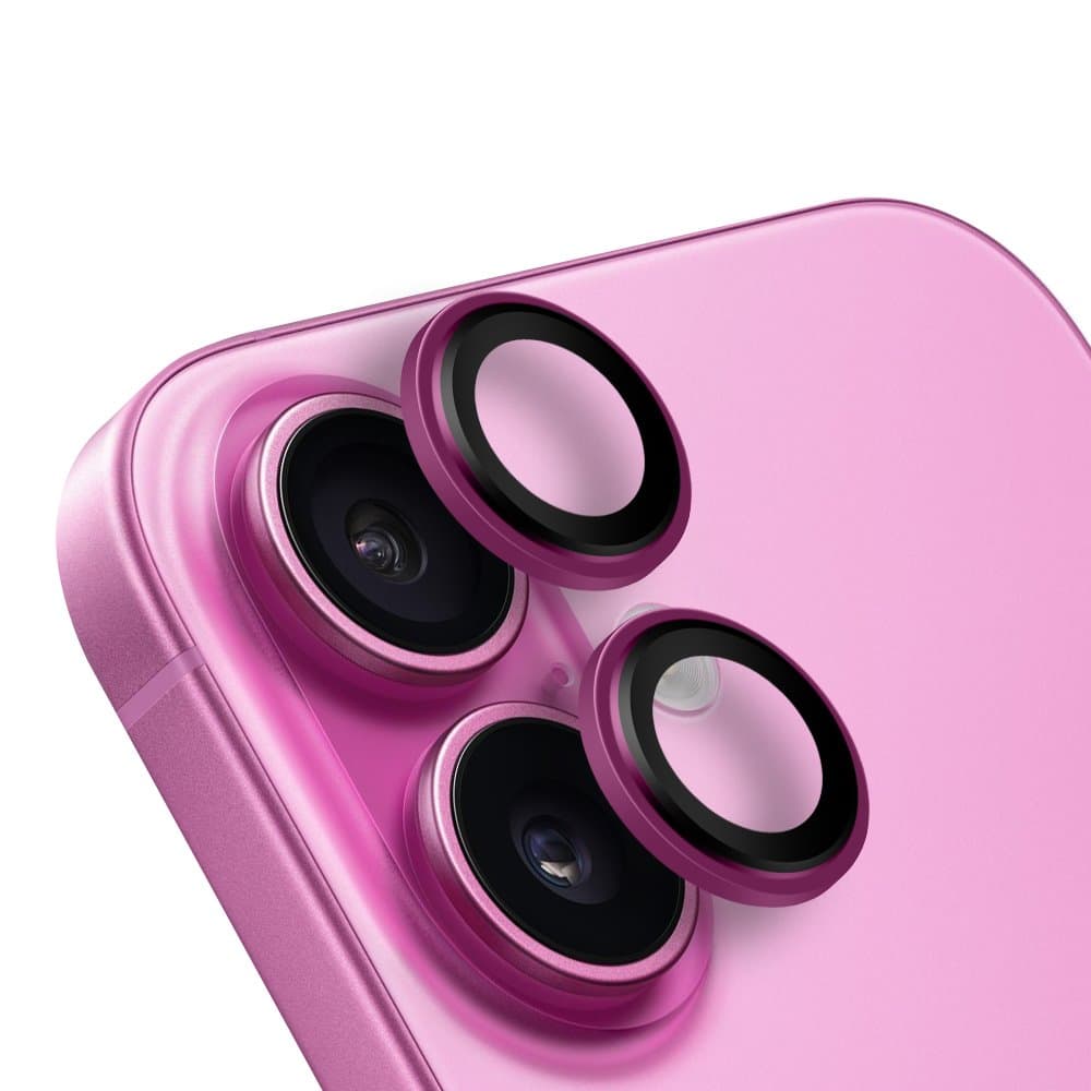 Ochrana čoček OBAL:ME pro Apple iPhone 16-16 Plus Pink - náhled 1