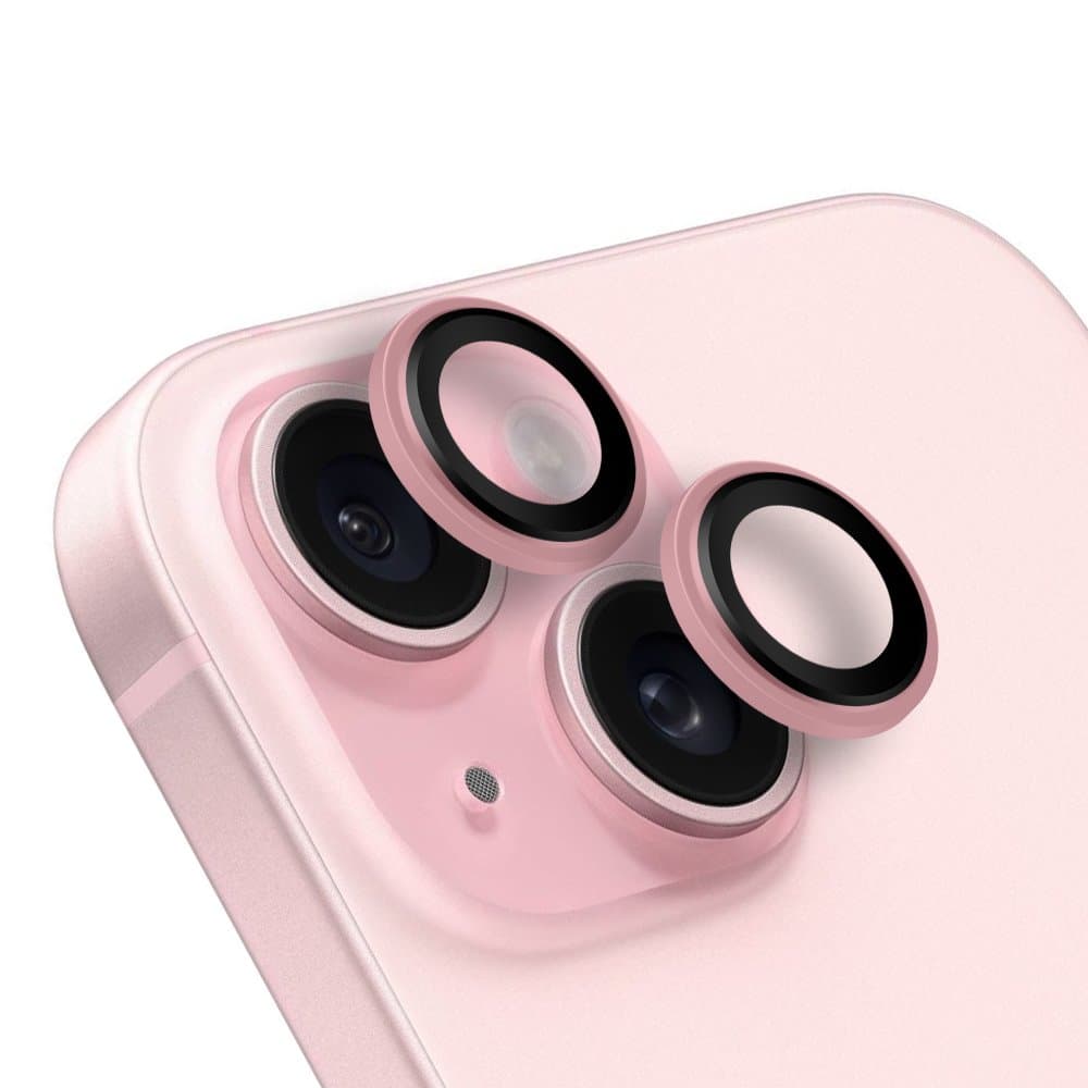 Ochrana čoček OBAL:ME pro Apple iPhone 15-15 Plus Pink - náhled 1