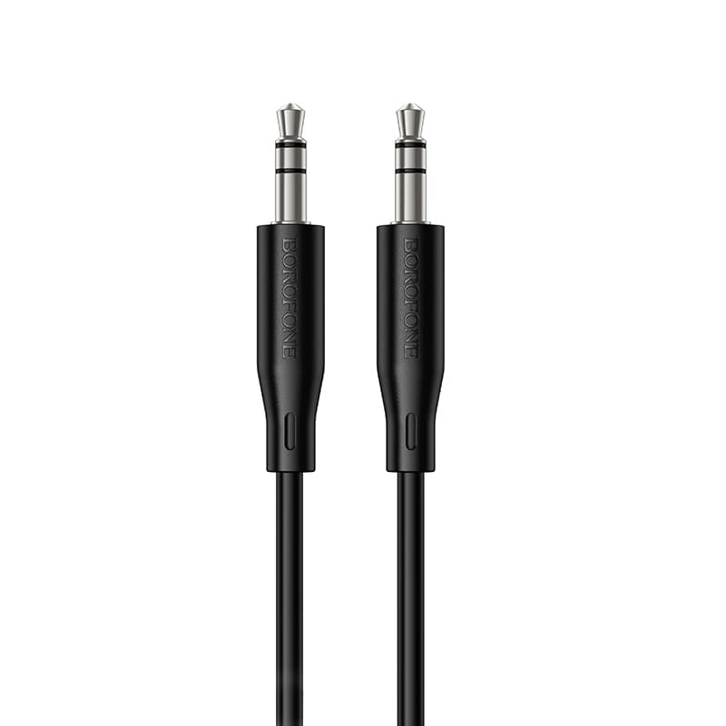 Kabel AUX Borofone BL26 Standard jack 3,5mm - jack 3,5mm 1m black - náhled 1