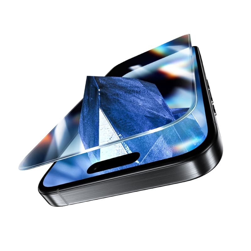 Tvrzené sklo Benks Glass Warrior Sapphire Coating (LS65) pro iPhone 16 Pro Max black (Thin Edge) - náhled 1