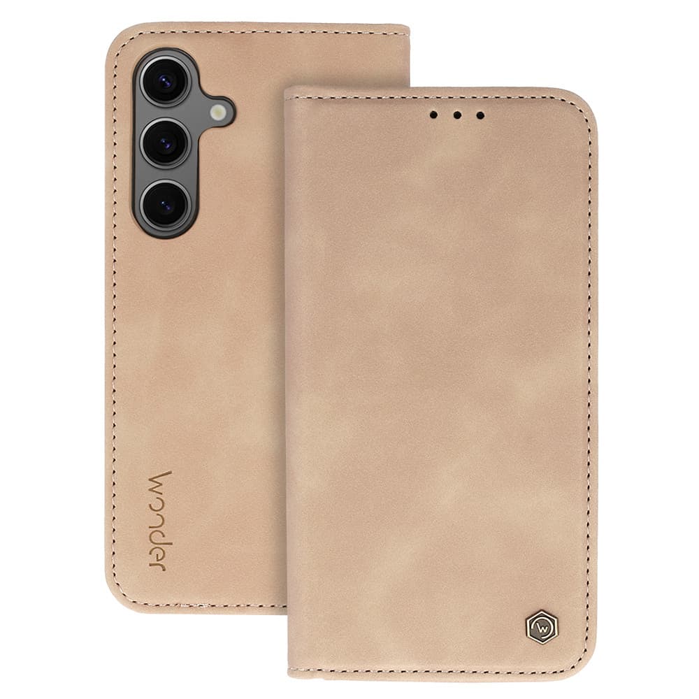 Knížkové pouzdro Wonder Smart pro Xiaomi Redmi Note 14 5G cappuccino - náhled 1