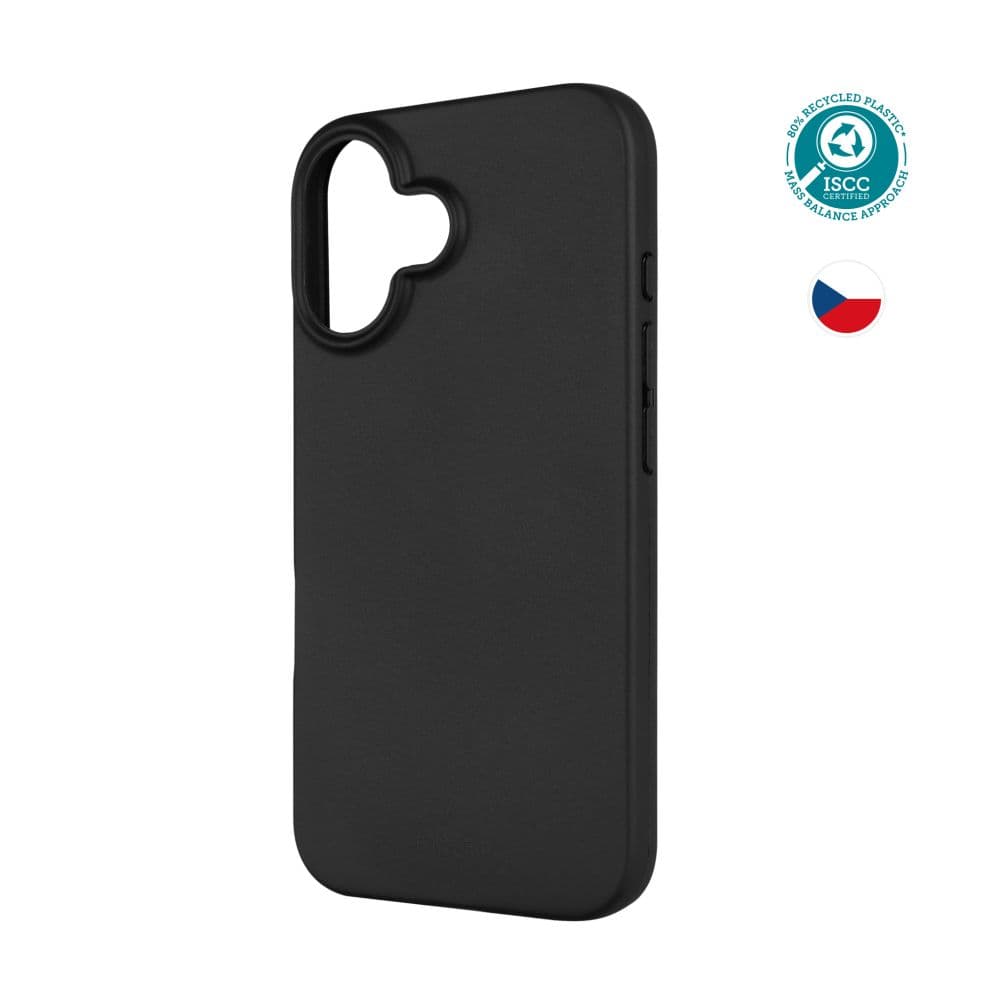 TPU gelový kryt FIXED ReStory pro Apple iPhone 16, černý - náhled 1