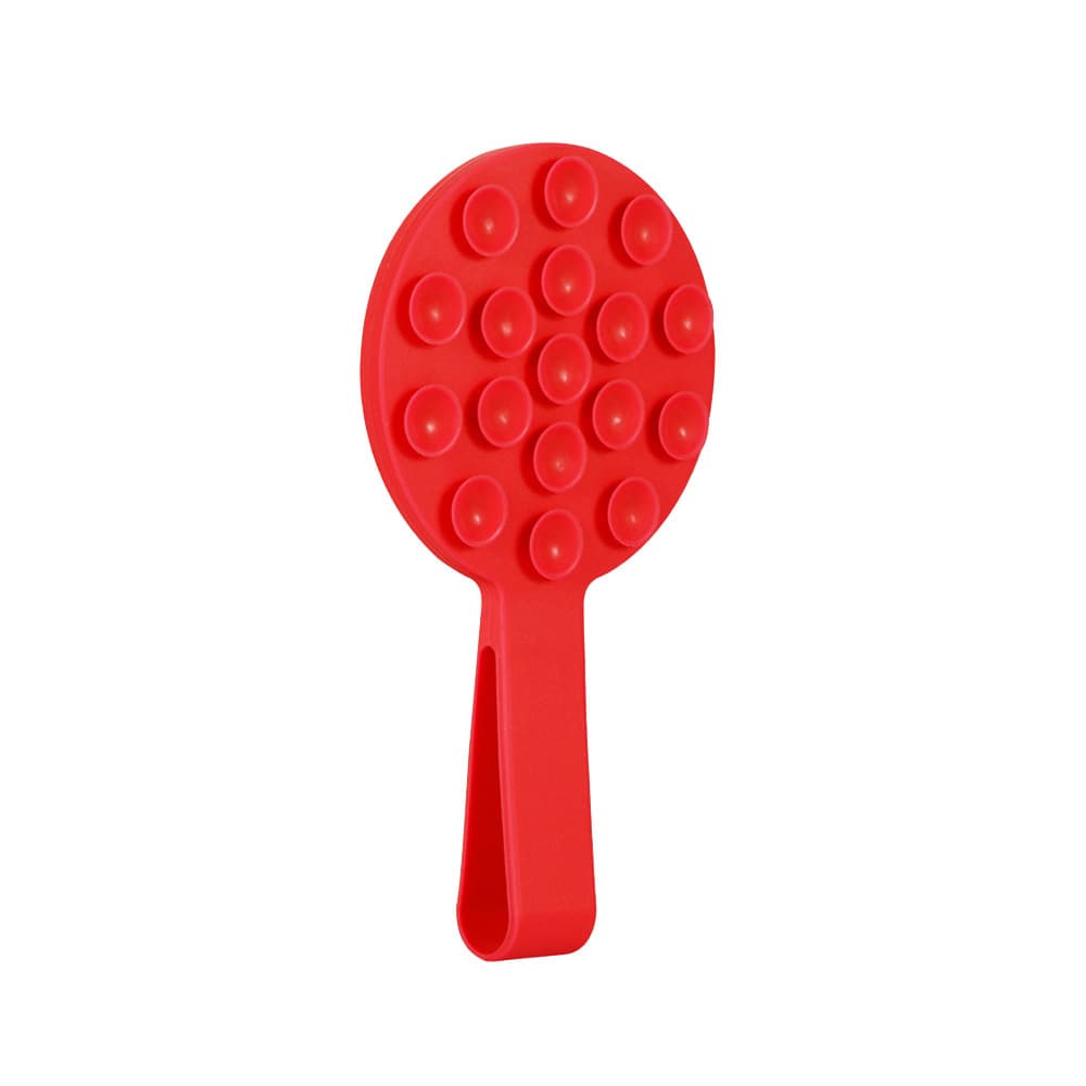 Magnetický držák na mobil s kroužkem Silicone MSH9 red - náhled 1
