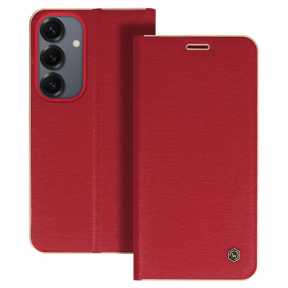 Knížkové pouzdro Wonder Frame pro Xiaomi Redmi Note 14 5G red - náhled 1