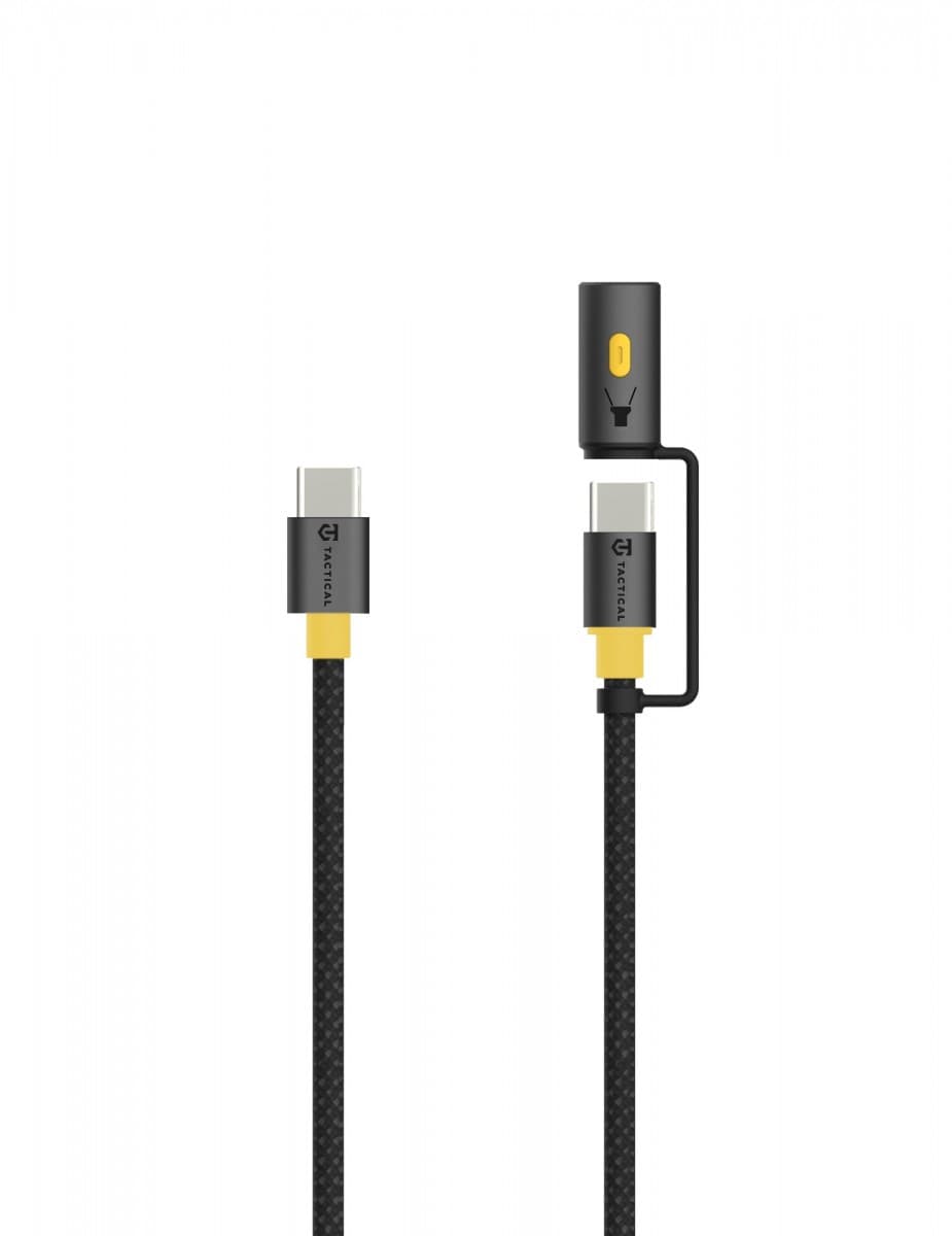 Datový kabel Tactical Stinger USB-C-USB-C 1,5m Black - náhled 1
