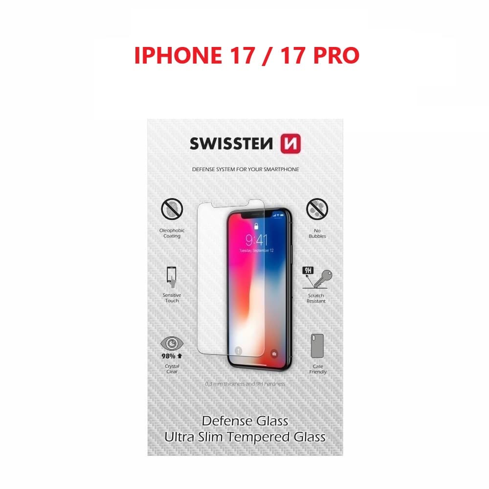 Tvrzené sklo Swissten pro Apple iPhone 17-17 Pro