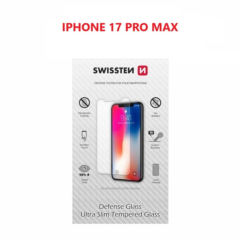 Tvrzené sklo Swissten pro Apple iPhone 17 Pro Max