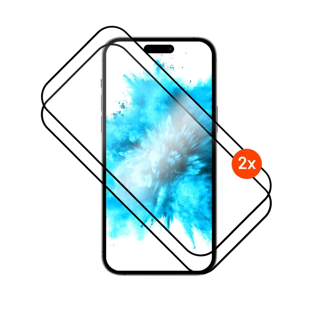 Tvrzené sklo FIXED Full-Cover s aplikátorem pro Apple iPhone 17 Pro Max, 2ks, černé - náhled 1