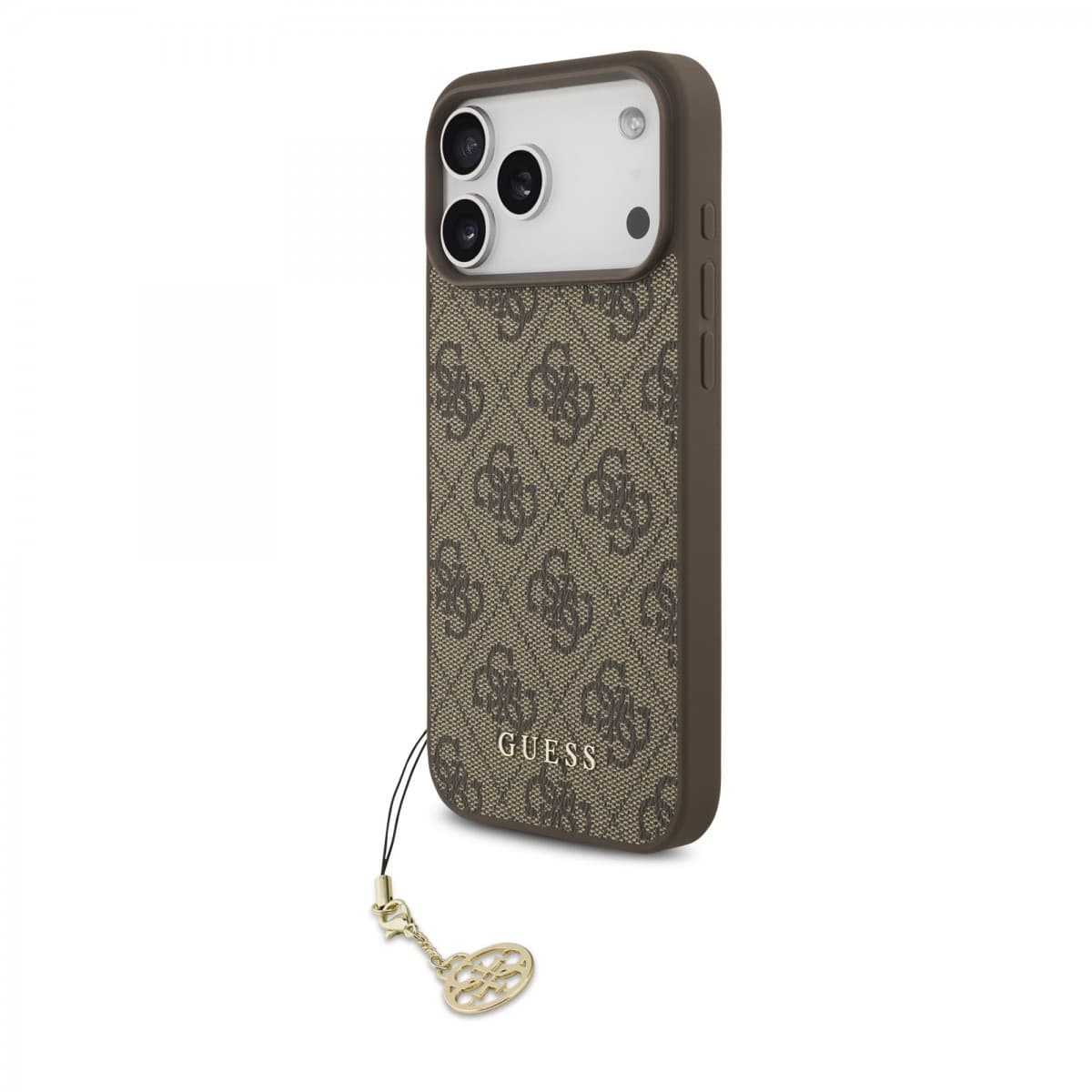 Zadní kryt Guess 4G Charm pro iPhone 17 Pro Max Tone on Tone Brown - náhled 1