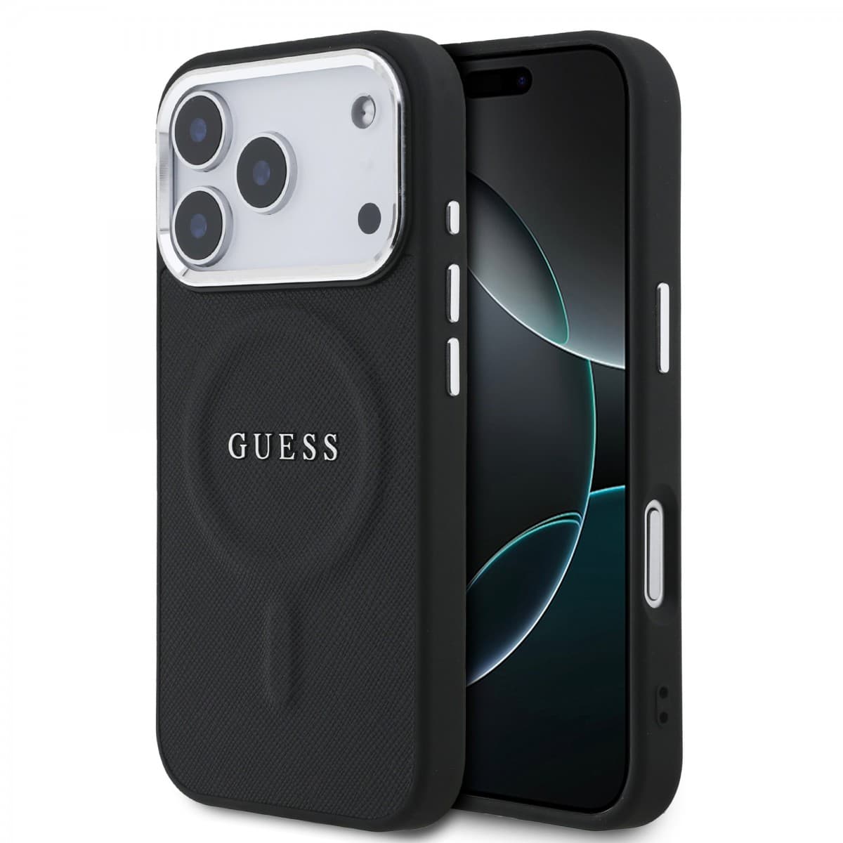 Zadní kryt Guess PU Saffiano MagSafe pro iPhone 17 Pro Black - náhled 1
