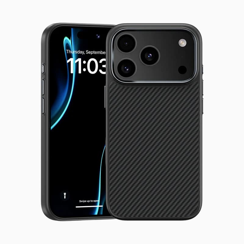 Zadní kryt Benks Magnetic Armor Pro Kevlar Metal Frame 600D (A069) pro iPhone 17 Pro black - náhled 1