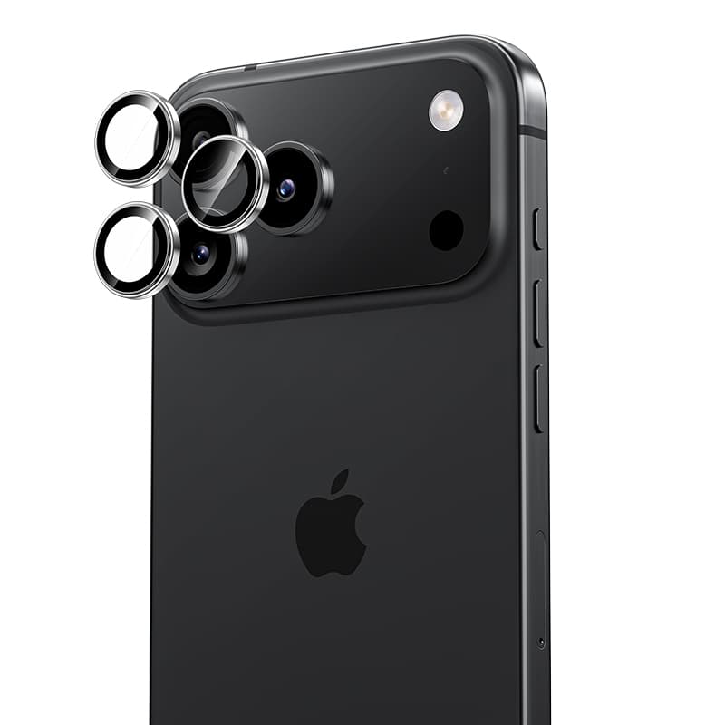Tvrzené sklo Benks Glass Warrior Metal Lens Protector na čočky fotoaparátu pro iPhone 17 Pro-17 Pro Max black - náhled 1