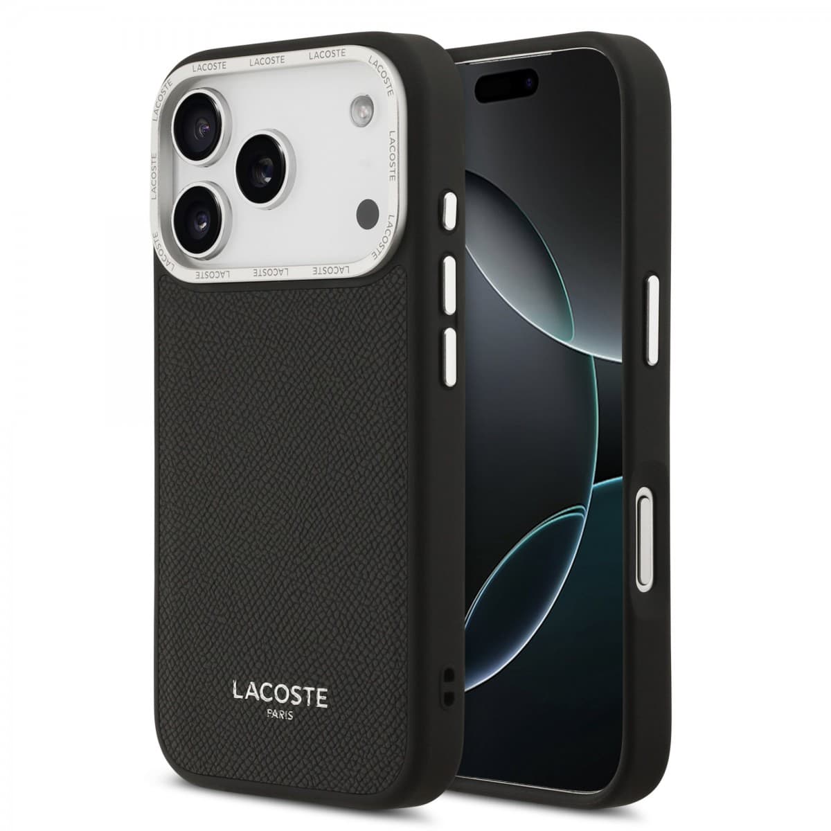 Zadní kryt Lacoste PU Leather Champs Elysees MagSafe pro iPhone 17 Pro Black - náhled 1