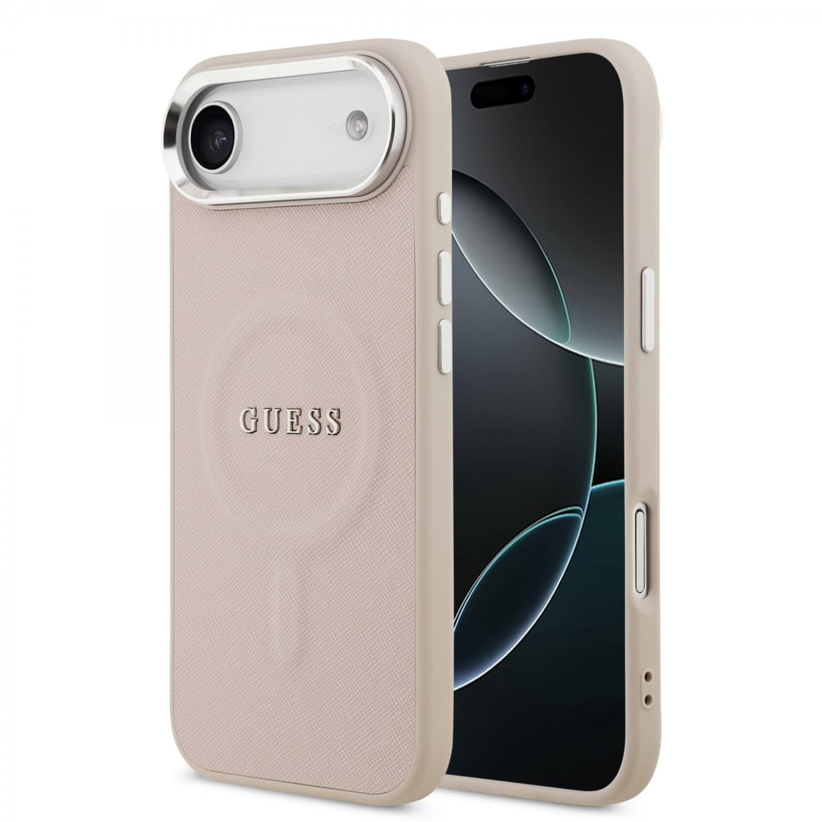 Zadní kryt Guess PU Saffiano MagSafe pro iPhone 17 Air Pink - náhled 1