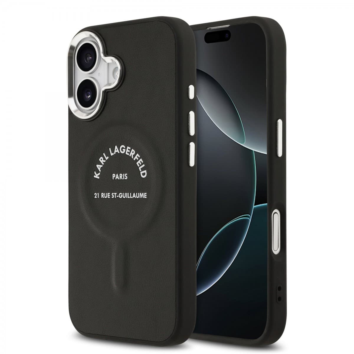 Zadní kryt Karl Lagerfeld PU RSG Logo MagSafe pro iPhone 17 Black - náhled 1