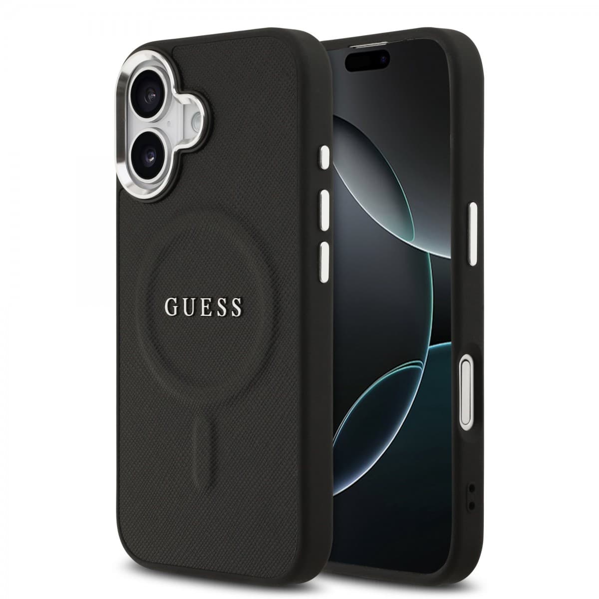 Zadní kryt Guess PU Saffiano MagSafe pro iPhone 17 Black - náhled 1