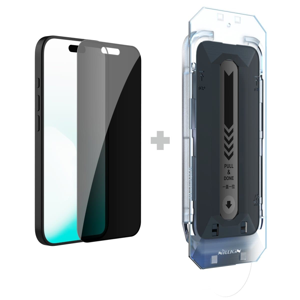 Tvrzené sklo Nillkin 0.25mm Guardian 2.5D pro Apple iPhone 17 Pro Black (s aplikátorem) - náhled 1