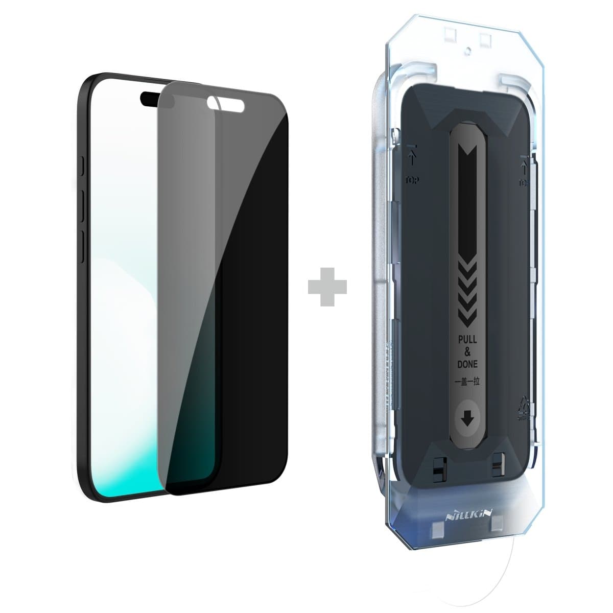 Tvrzené sklo Nillkin 0.25mm Guardian 2.5D pro Apple iPhone 17 Black (s aplikátorem) - náhled 1