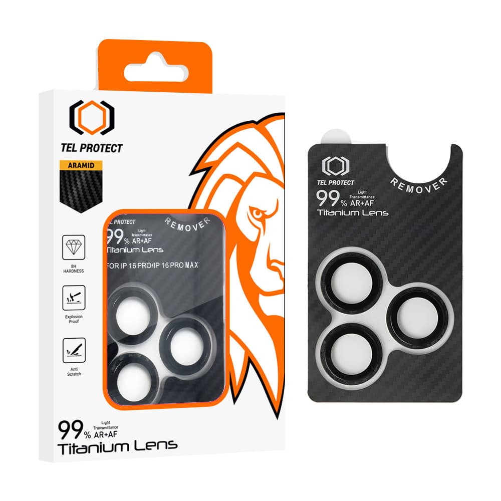 Tvrzené sklo Tel Protect Titanium Lens 99% AR Aramid Series na čočky fotoaparátu pro Samsung Galaxy S25 Plus - náhled 1