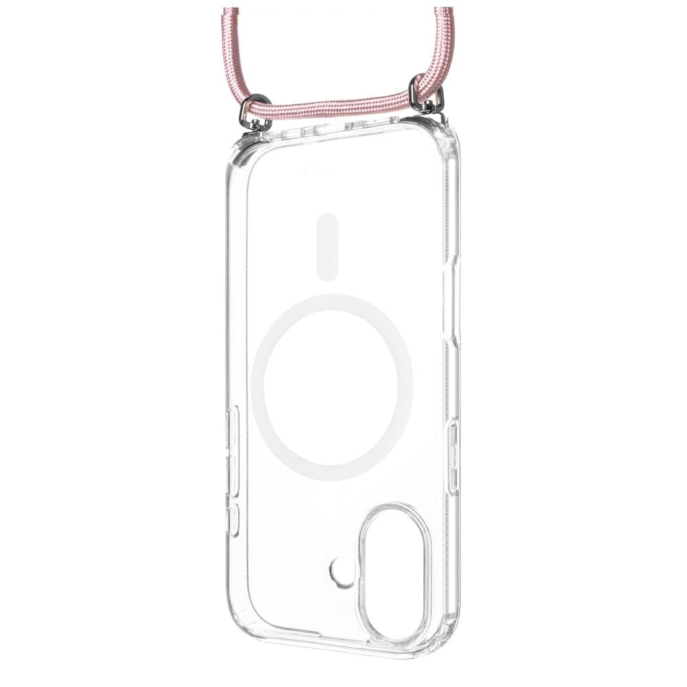 Pouzdro FIXED MagPure Neck s růžovou šňůrkou na krk pro Apple iPhone 17 - náhled 1