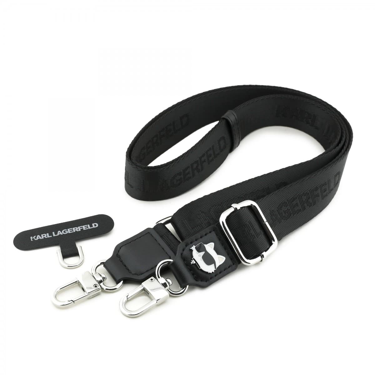 Popruh Karl Lagerfeld Universal Crossbody Choupette Patch Black - náhled 1