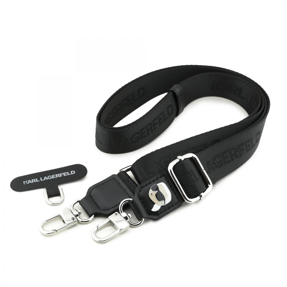Popruh Karl Lagerfeld Universal Crossbody Karl Patch Black