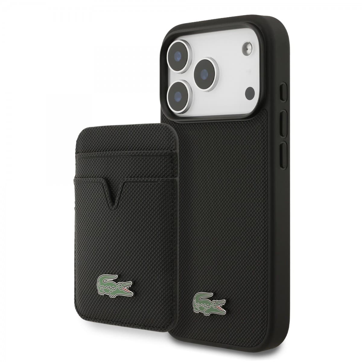 Zadní kryt Lacoste Iconic Petit Pique MagSafe + Peněženka pro iPhone 17 Pro Black - náhled 1
