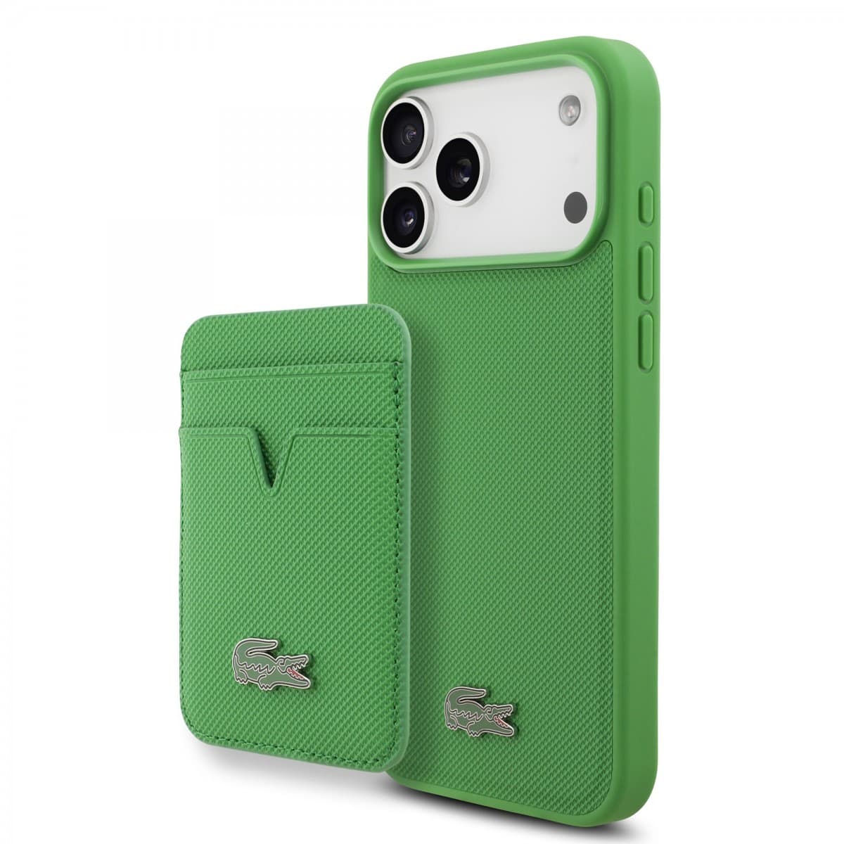 Zadní kryt Lacoste Iconic Petit Pique MagSafe + Peněženka pro iPhone 17 Pro Max Green - náhled 1