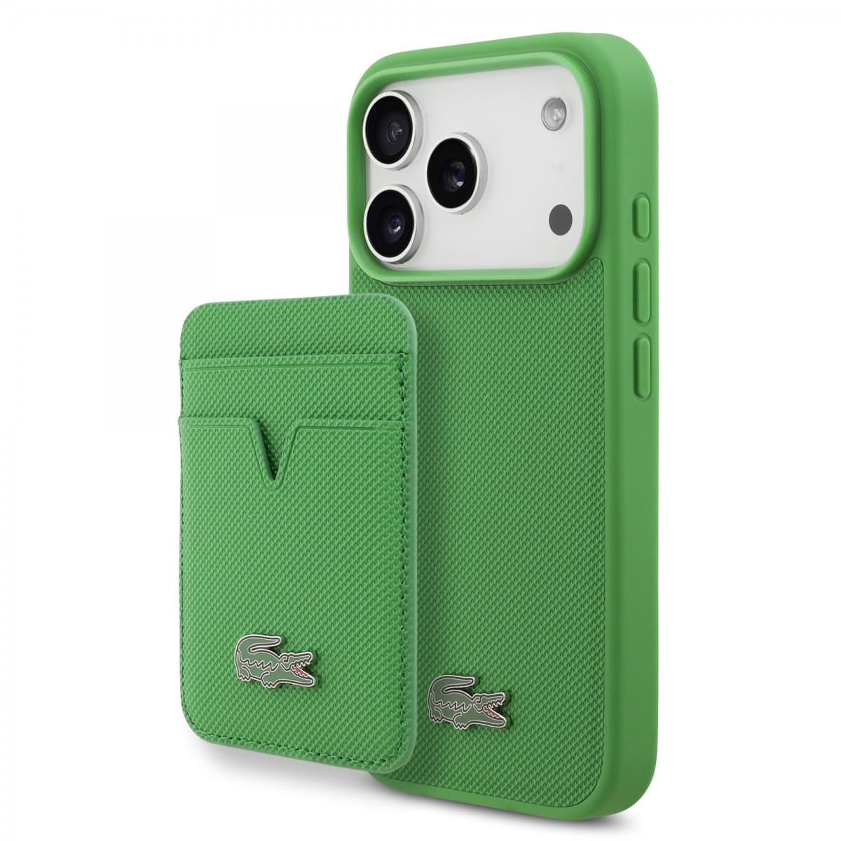 Zadní kryt Lacoste Iconic Petit Pique MagSafe + Peněženka pro iPhone 17 Pro Green - náhled 1