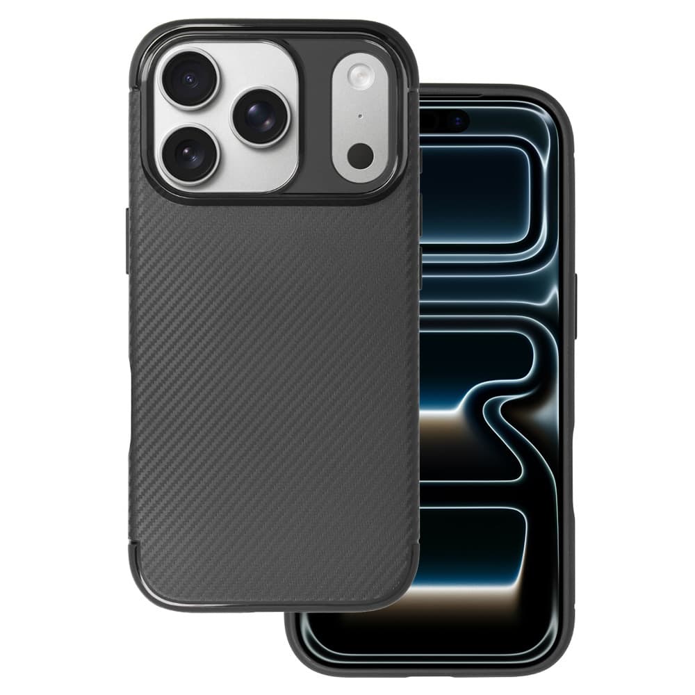 Zadní kryt Tel Protect Carbon Elite pro iPhone 17 Pro Black - náhled 1