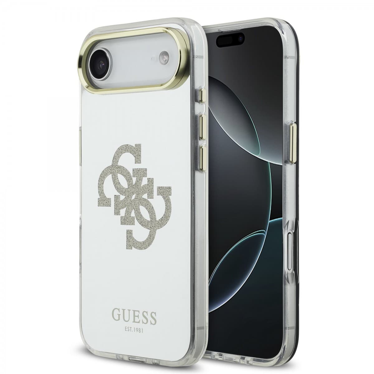 Zadní kryt Guess PC/TPU Mirror 4G Glitter Logo MagSafe pro iPhone Air Gold - náhled 1
