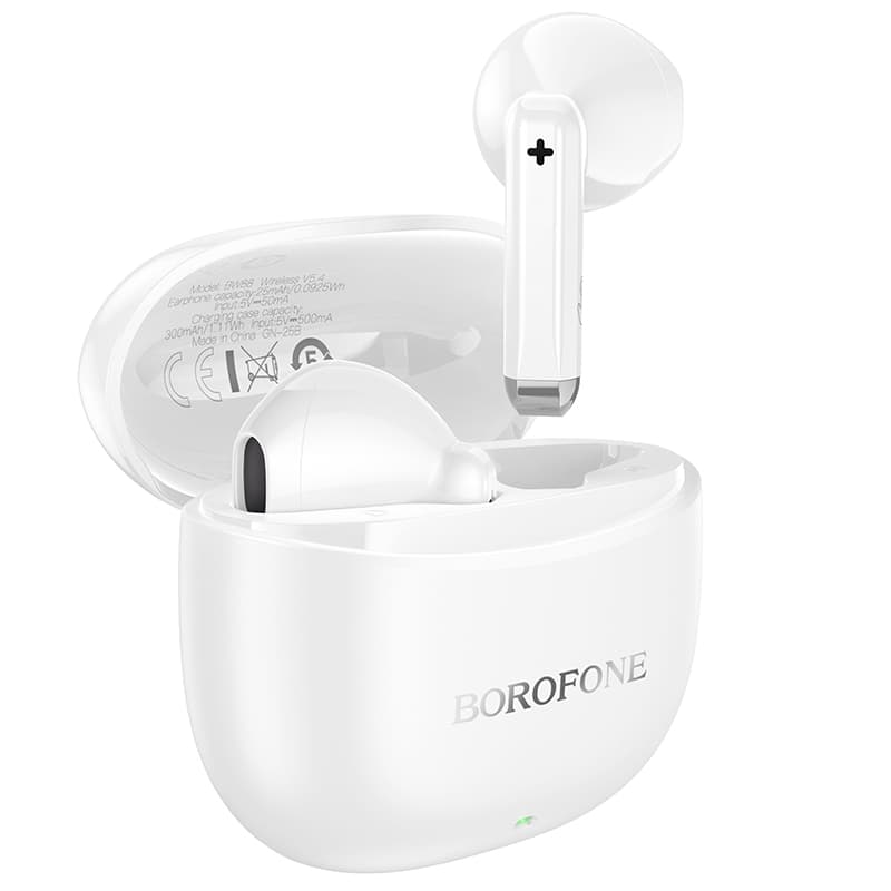 Bezdrátová sluchátka Borofone TWS Bluetooth BW88 Deep Rhyme white - náhled 1