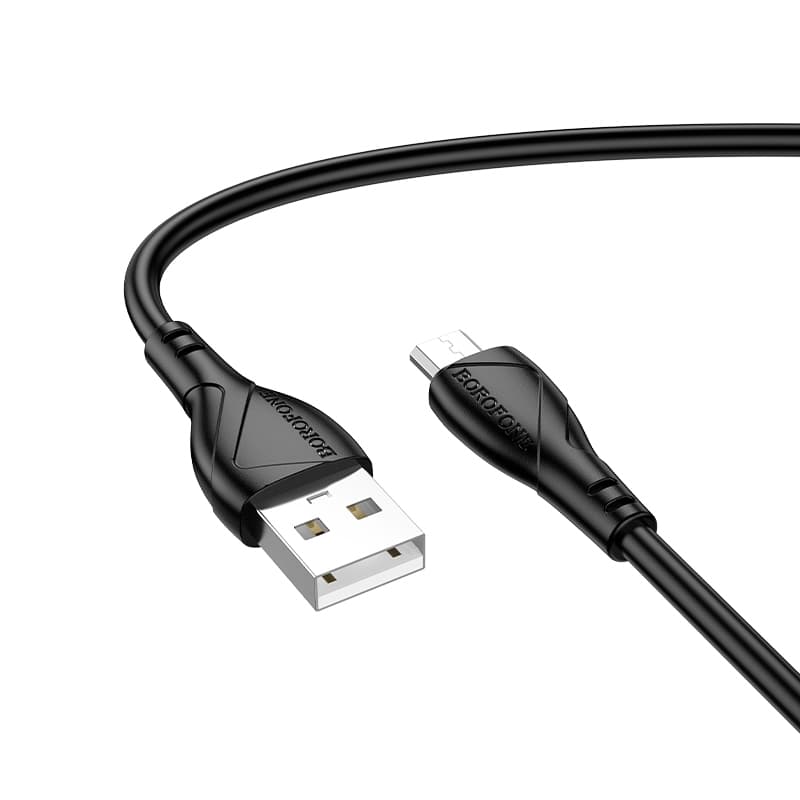 Datový kabel Borofone BX121 Energy USB-A - microUSB 2,4A 1m black - náhled 1