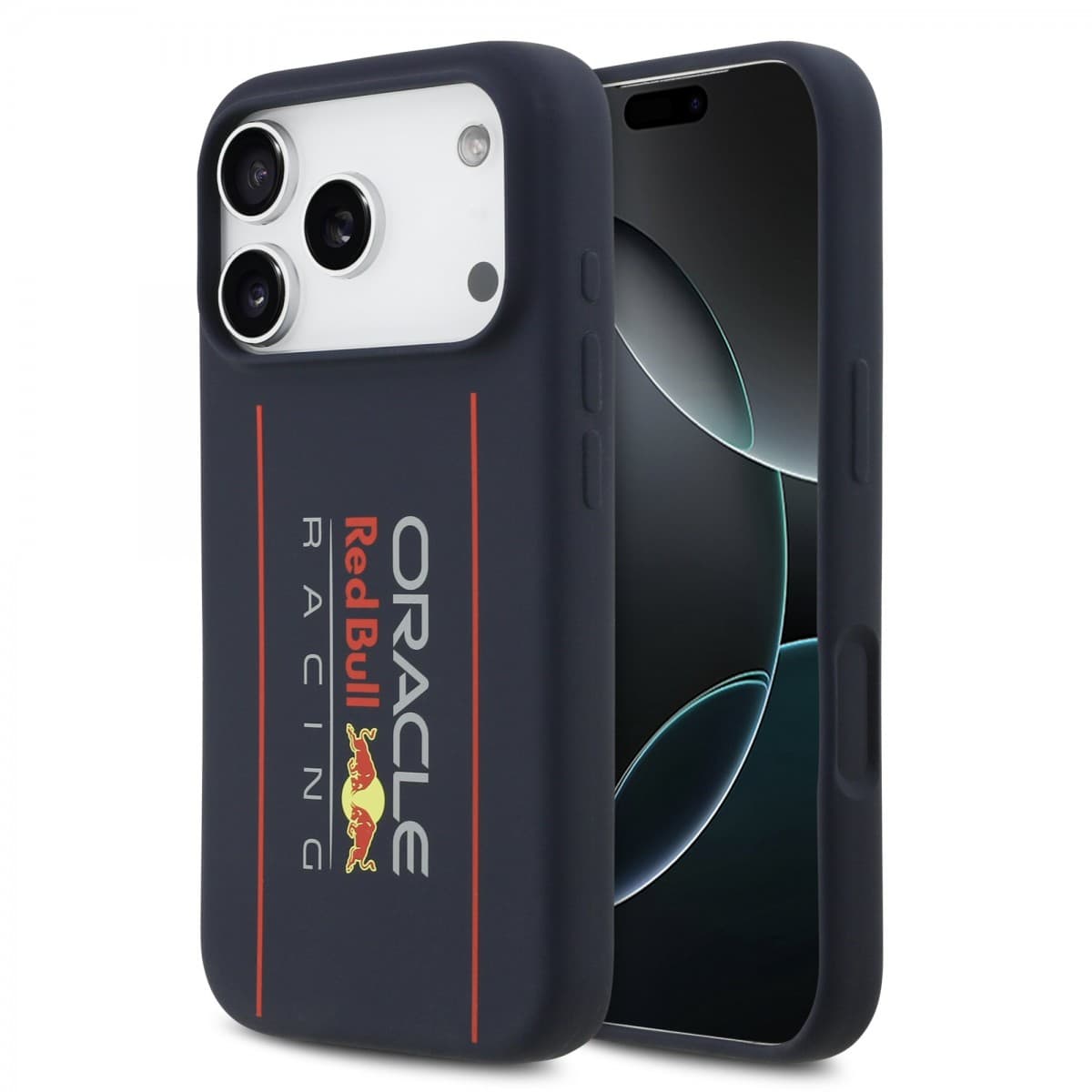 Zadní kryt Red Bull Silicone Vertical Logo MagSafe pro iPhone 17 Pro Navy - náhled 1