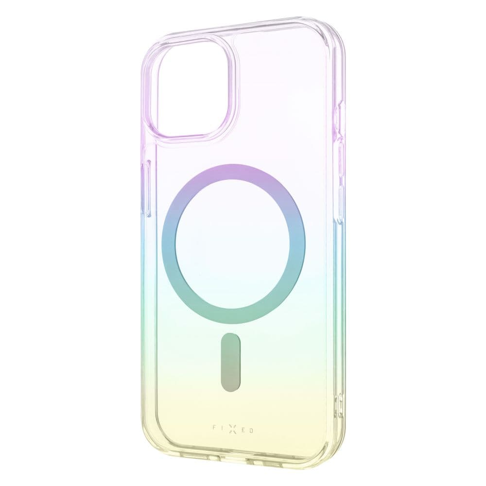 Zadní kryt FIXED MagRainbow s podporou MagSafe pro Apple iPhone 15, duhový - náhled 1